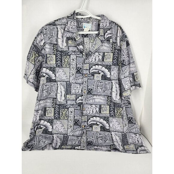 Pride of Hawaii Mens 2xl short sleeve buttondown casual Hawaiian Shirt - Picture 1 of 7